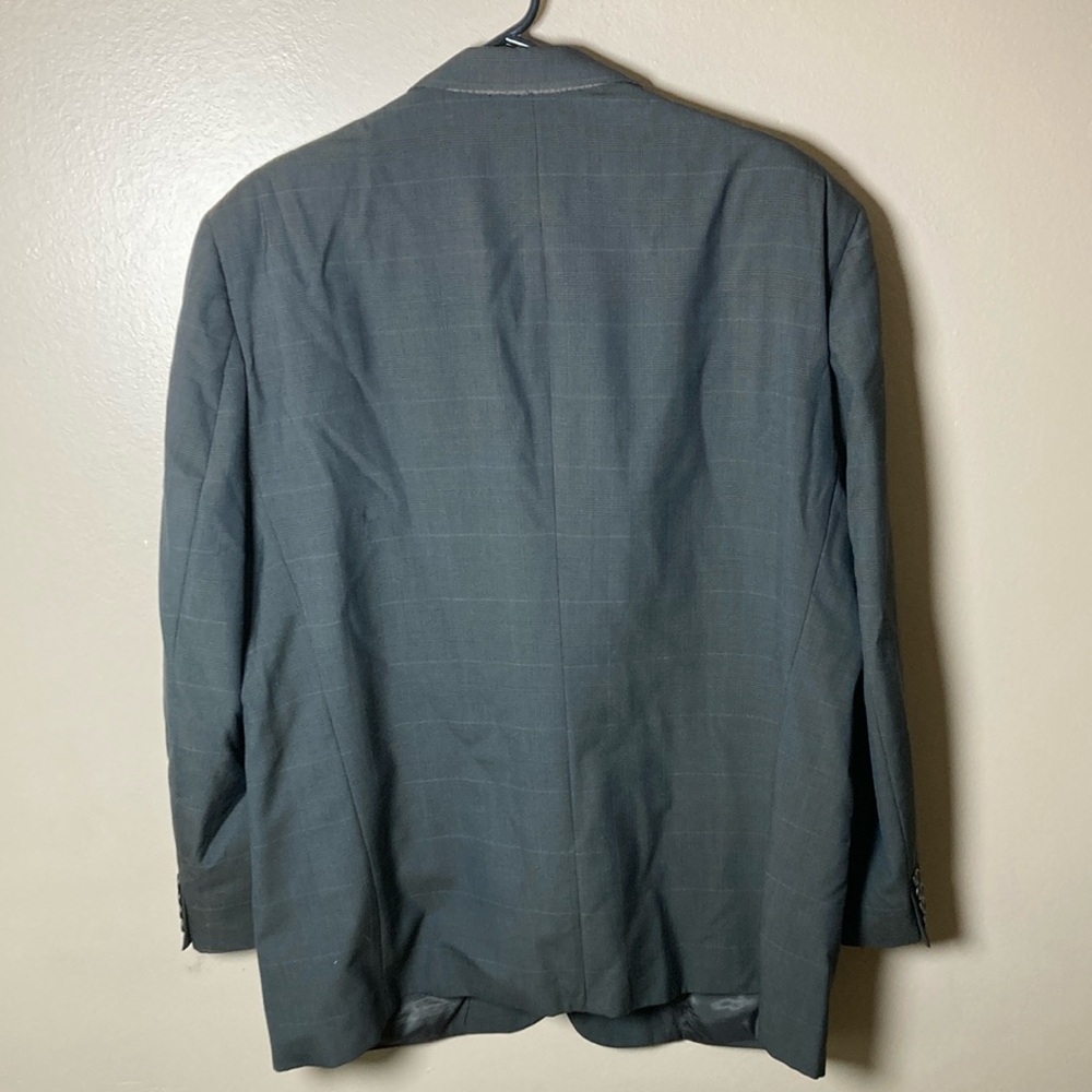 Vintage Burberrys Ed Mitchell Wool Men’s Suit Jacket Size 46R Regular Gray - Picture 4 of 9